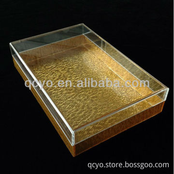 QCY-H-T021 factory directly sale elegant plexiglass candy box